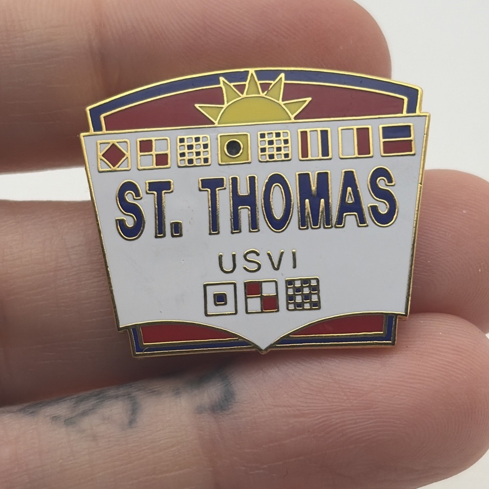 St. Thomas US Virgin Islands Lapel Hat Pin